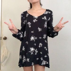 Long sleeve floral dress